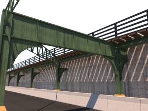 train support structure Model 3D