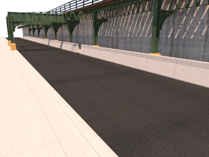 train support structure 3D Model