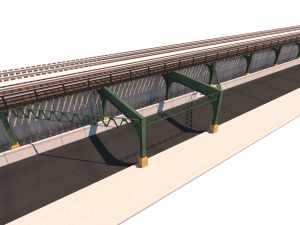 train support structure Modelo 3D