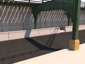 train support structure 3D Model