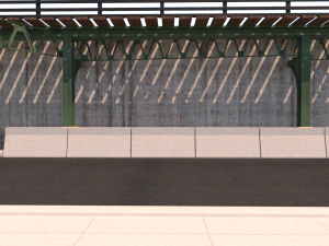 train support structure 3D Model