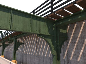 train support structure Modelo 3D