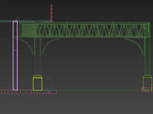 train support structure 3D Model