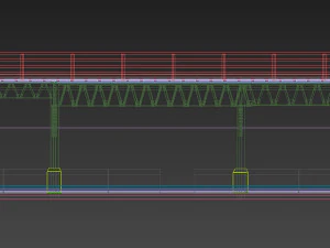 train support structure 3D Model