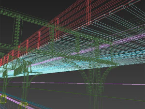 train support structure 3D Model