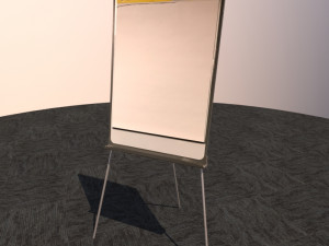 note board - easel 3D 模型