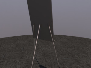 note board - easel 3D 模型