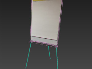 note board - easel 3D 模型