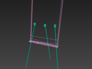 note board - easel 3D 模型