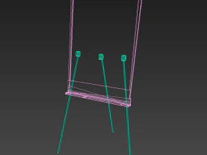 note board - easel 3D Model