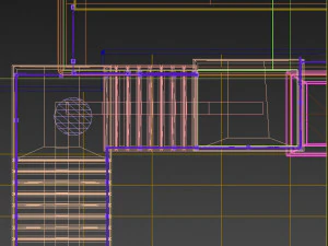 ornate railing 3D Model