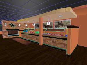 restaurant buffet Modèle 3D