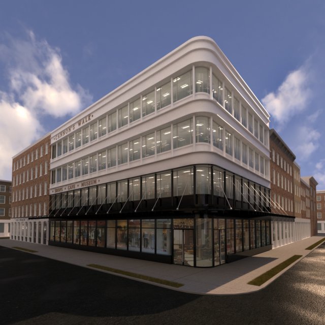 city block 3D Model .c4d .max .obj .3ds .fbx .stl .blend 