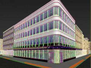 p&acirc;t&eacute; de maisons Modèle 3D