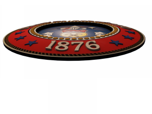 colorado state shield - seal 3D Модель