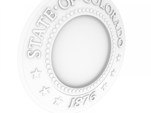 colorado state shield - seal 3D Модель