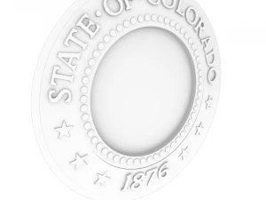 colorado state shield - seal 3D Model