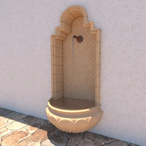 exterior fountain 3D Model .c4d .max .obj .3ds .fbx .stl .blend