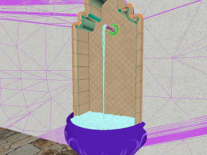 exterior fountain 3D Model