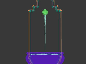 exterior fountain 3D Model