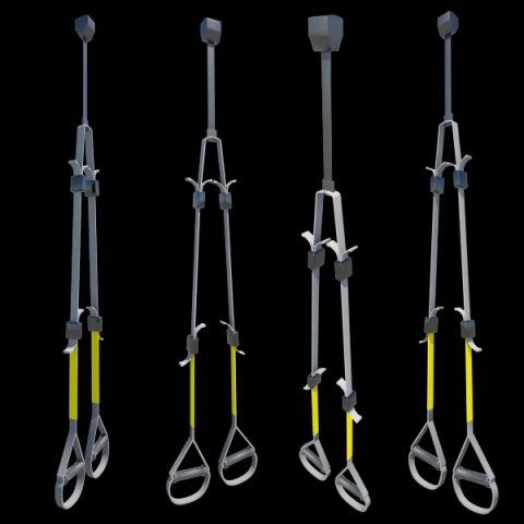 trx workout only 3D Model .c4d .max .obj .3ds .fbx .stl .blend 