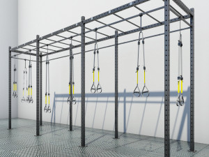 trx gym equiment Modello 3D