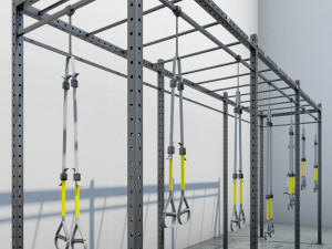 trx gym equiment Modello 3D