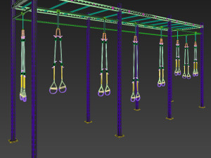 trx gym equiment Modello 3D