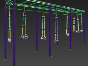trx gym equiment 3D Model