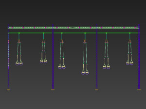 trx gym equiment Modello 3D