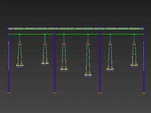 trx gym equiment 3D Model