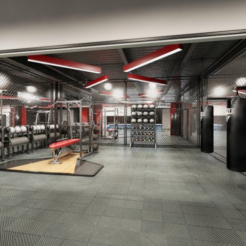 gym - workout - exercise room Modèle 3D .c4d .max .obj .3ds .fbx .stl .blend 