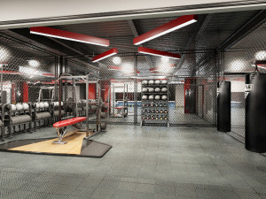 gym - workout - exercise room Model 3D