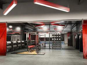 gym - workout - exercise room 3D Model