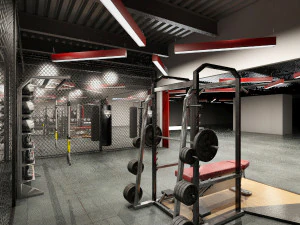 gym - workout - exercise room 3D Model