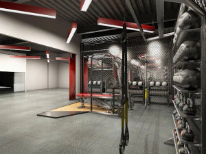 gym - workout - exercise room 3D Model