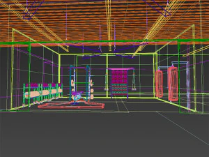 gym - workout - exercise room 3D Model