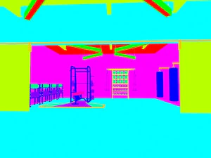 gym - workout - exercise room 3D Model