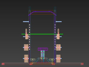 power lift - bench press Model 3D