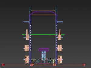 power lift - bench press 3D Model