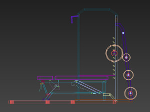 power lift - bench press Model 3D