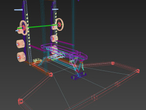 power lift - bench press Model 3D