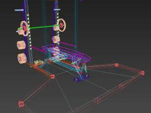 power lift - bench press 3D Model