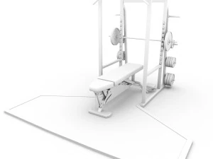 power lift - bench press 3D Model
