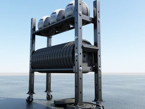 free weight and medicine ball rack Modelo 3D