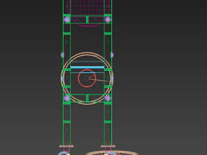 suporte para peso livre e bolas medicinais Modelo 3D