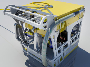 detailed rov remote operating vehicle 3Dモデル