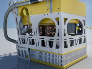 detailed rov remote operating vehicle 3Dモデル