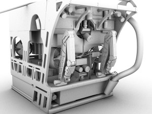 detailed rov remote operating vehicle 3Dモデル