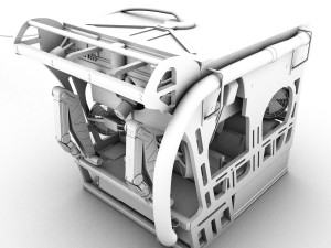 detailed rov remote operating vehicle 3Dモデル